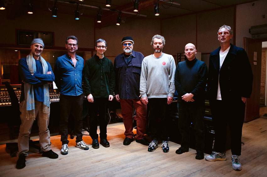 Portrait of jazz musicians Jorge Rossy, Larry Grenadier, Thomas Morgan, Joe Lovano, Jakob Bro, Joey Baron , Anders Christensen.